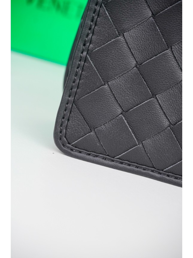 Bottega Veneta Lambskin Intrecciato Woven Clutch