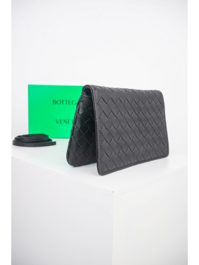 Bottega Veneta Lambskin Intrecciato Woven Clutch