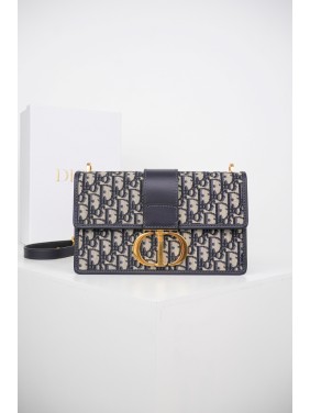 DIOR Embroidered Oblique Shoulder Bag