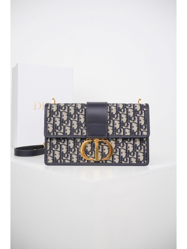 DIOR Embroidered Oblique Shoulder Bag