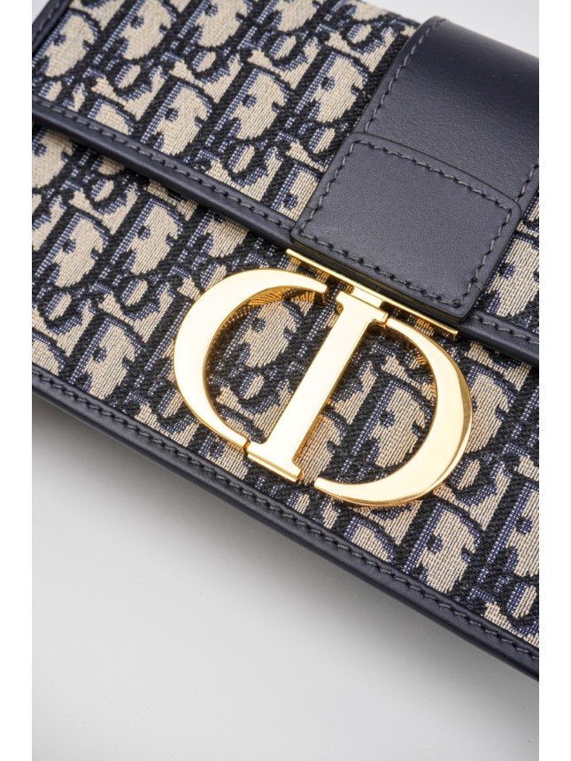 DIOR Embroidered Oblique Shoulder Bag