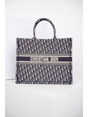  DIOR Full-Coverage Oblique Tote Bag