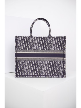  DIOR Full-Coverage Oblique Tote Bag