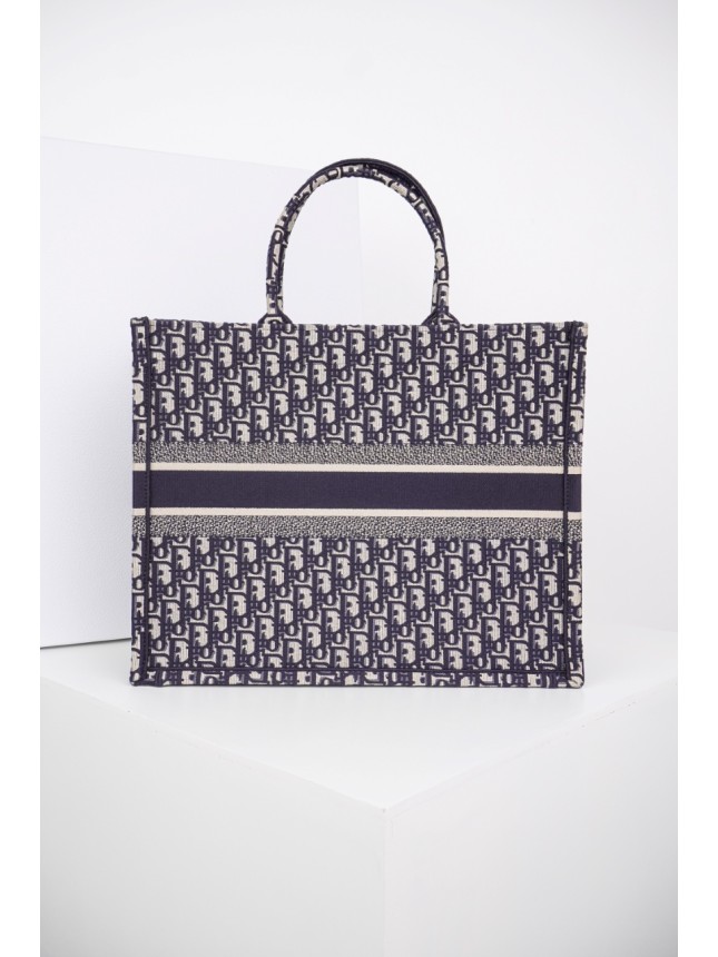  DIOR Full-Coverage Oblique Tote Bag