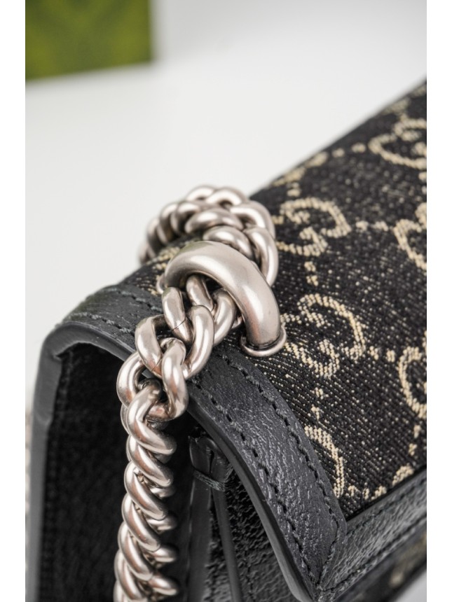 Gucci Dionysus Denim Bag in Black