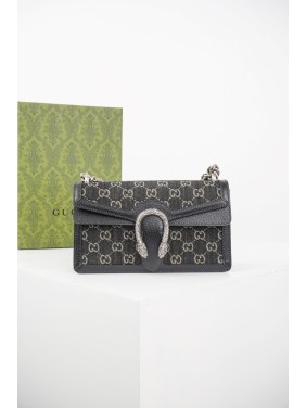 Gucci Dionysus Denim Bag in Black