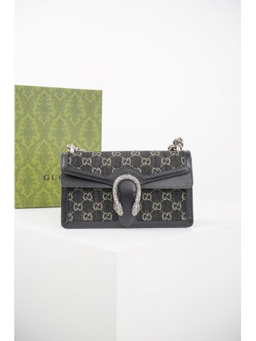 Gucci Dionysus Denim Bag in Black