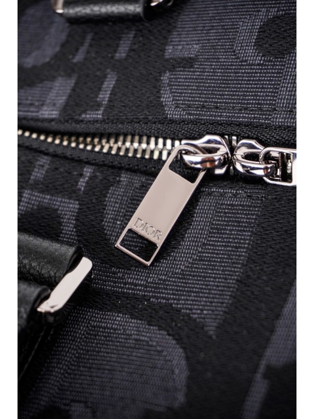 Dior Full-Logo Tote Bag in Black