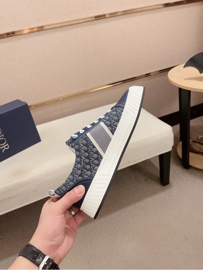 Dior New Style Italian Elastic Fabric Casual Men's Shoes
