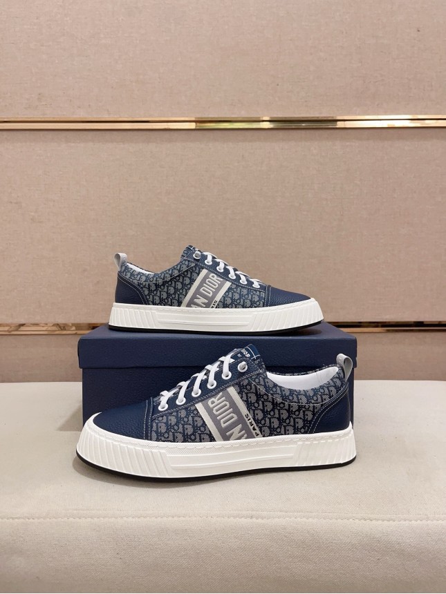Dior New Style Italian Elastic Fabric Casual Men's Shoes