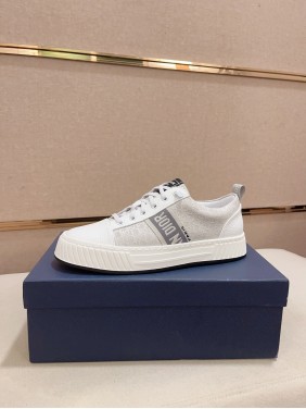 Dior New Style Italian Elastic Fabric Casual Men's Shoes