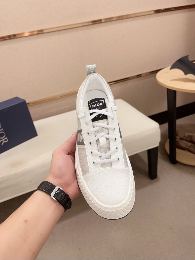 Dior New Style Italian Elastic Fabric Casual Men's Shoes