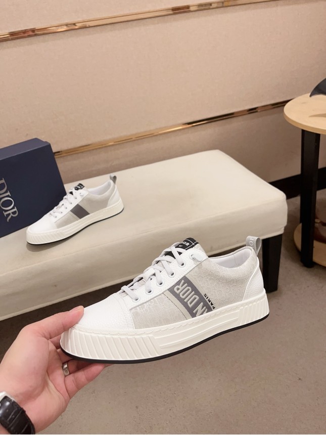 Dior New Style Italian Elastic Fabric Casual Men's Shoes