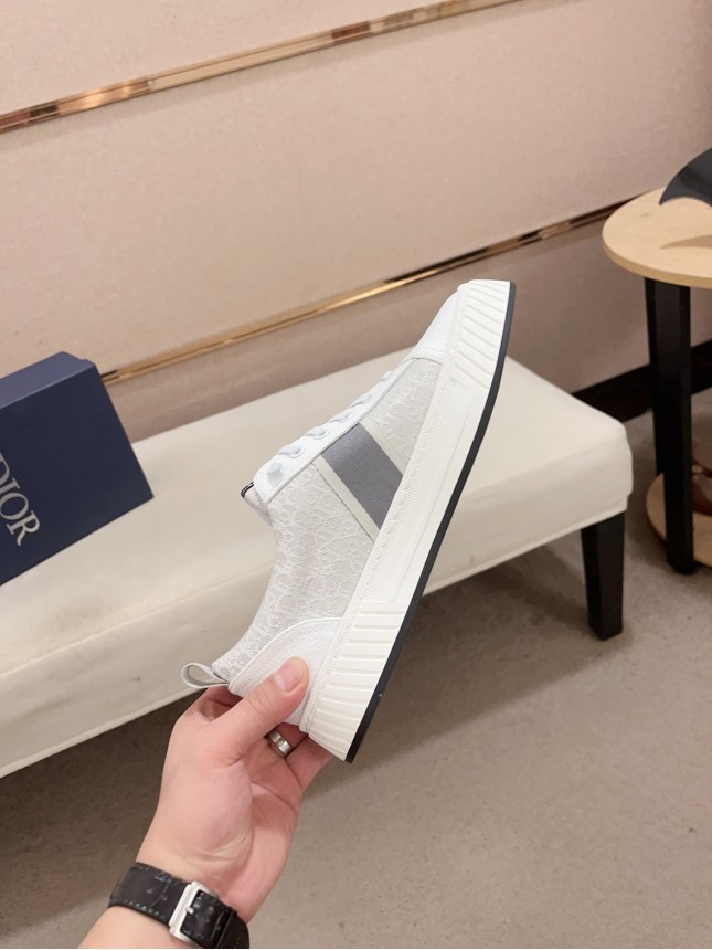Dior New Style Italian Elastic Fabric Casual Men's Shoes