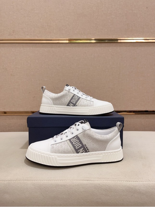 Dior New Style Italian Elastic Fabric Casual Men's Shoes