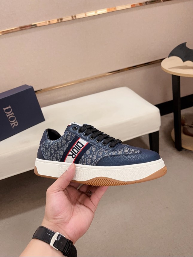 Dior New Style Italian Elastic Fabric Casual Men's Shoes