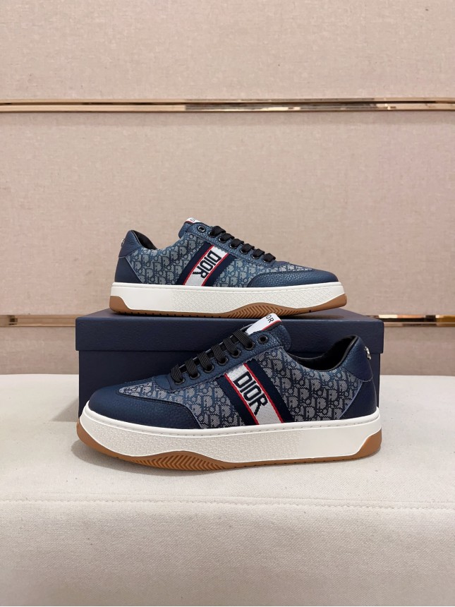 Dior New Style Italian Elastic Fabric Casual Men's Shoes