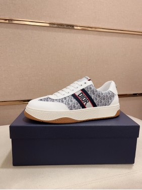 Dior New Style Italian Elastic Fabric Casual Men's Shoes