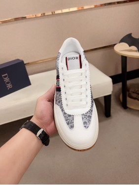 Dior New Style Italian Elastic Fabric Casual Men's Shoes