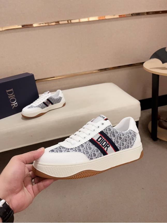 Dior New Style Italian Elastic Fabric Casual Men's Shoes