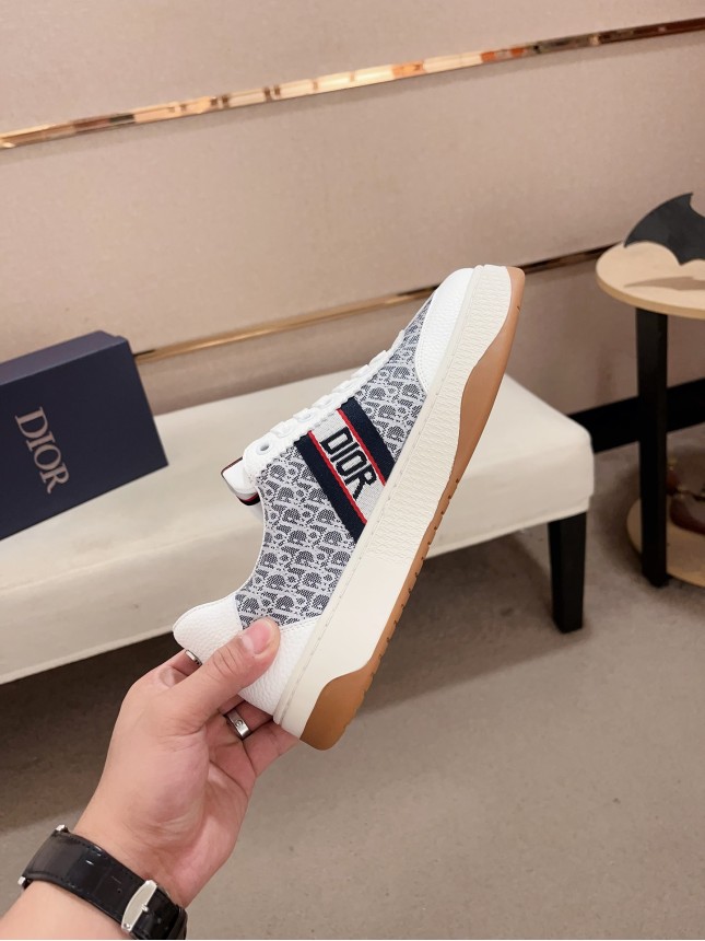 Dior New Style Italian Elastic Fabric Casual Men's Shoes