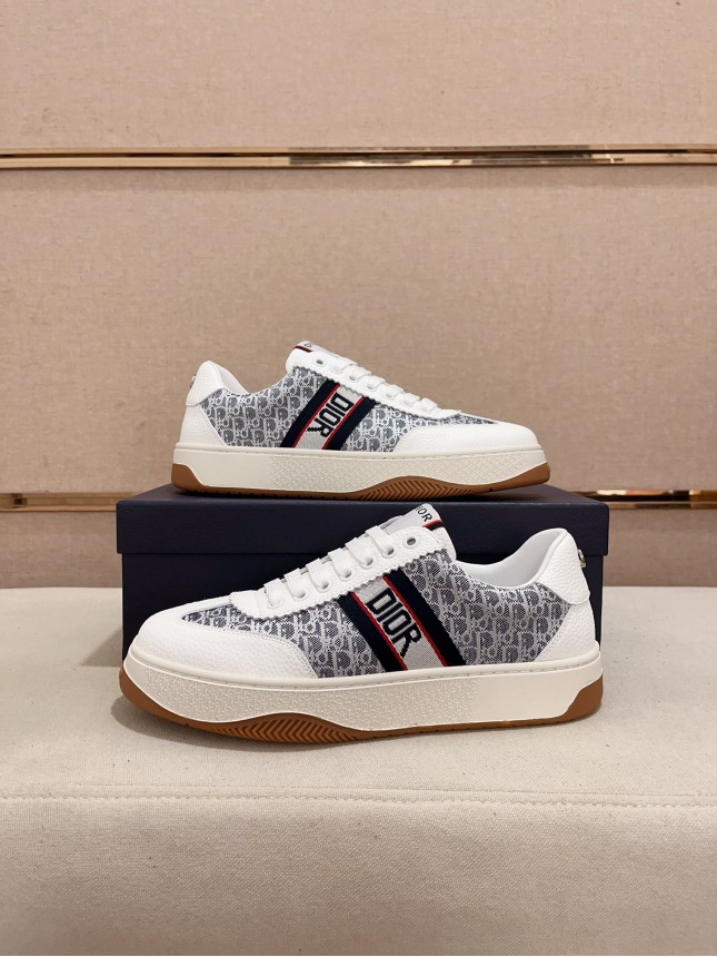 Dior New Style Italian Elastic Fabric Casual Men's Shoes