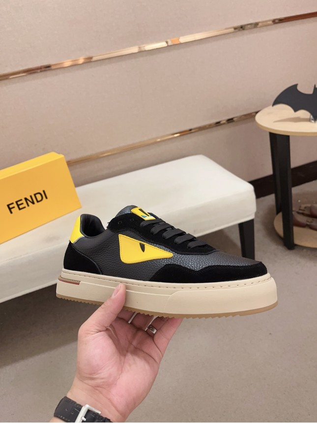 Fendi's latest men's cowhide casual shoes