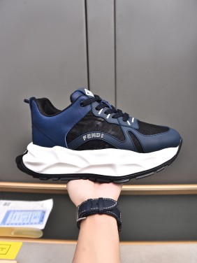 FENDI New Style Cowhide Casual Sneakers