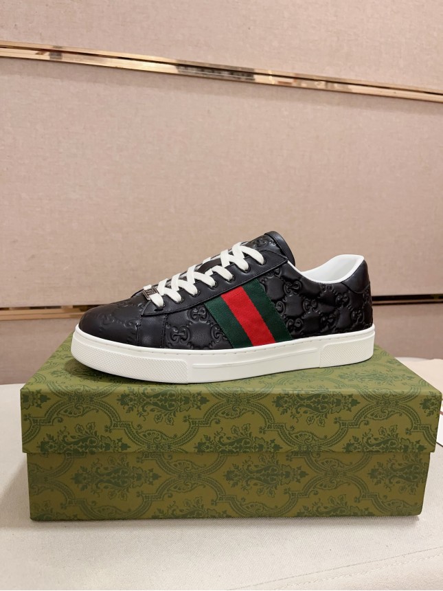 Gucci Hit Series Retro Cowhide Casual Sneakers