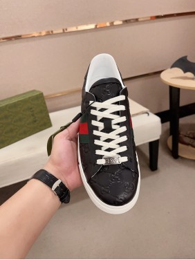 Gucci Hit Series Retro Cowhide Casual Sneakers