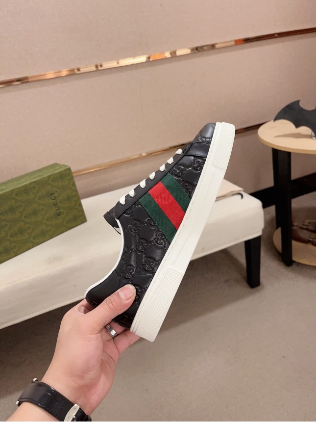Gucci Hit Series Retro Cowhide Casual Sneakers