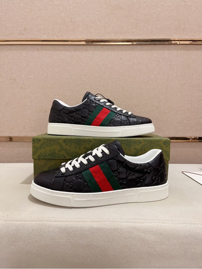Gucci Hit Series Retro Cowhide Casual Sneakers