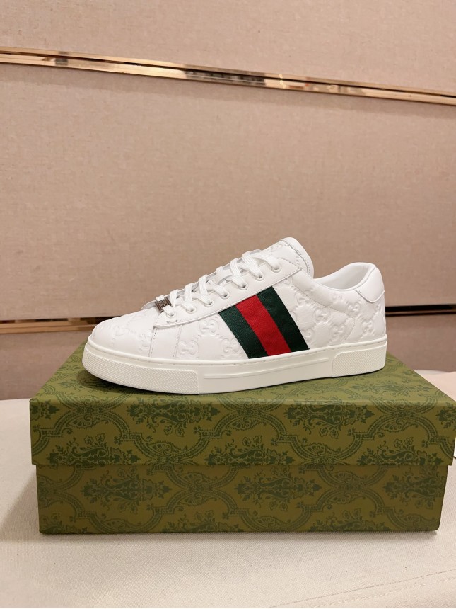 Gucci Hit Series Retro Cowhide Casual Sneakers