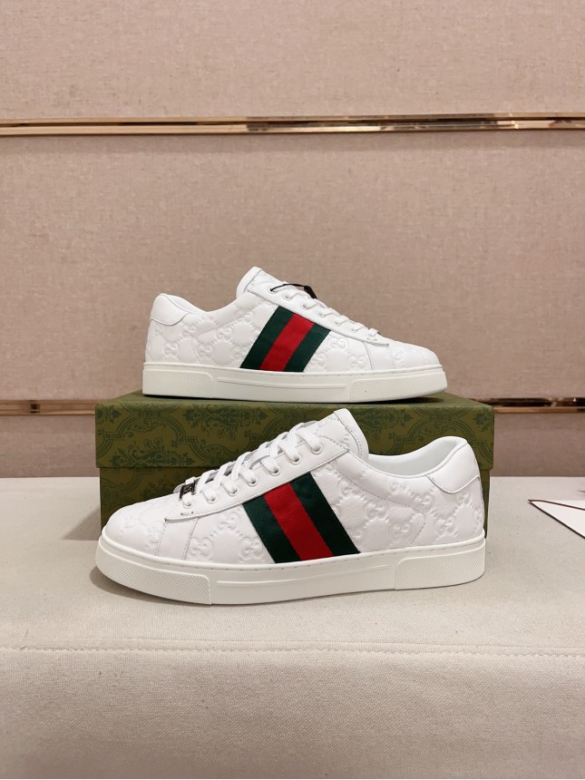Gucci Hit Series Retro Cowhide Casual Sneakers