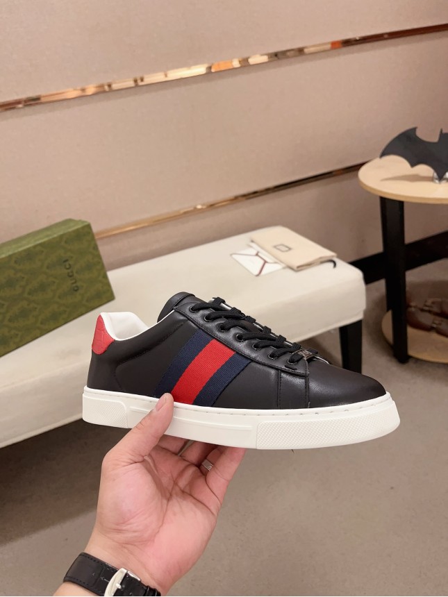 Gucci Hit Series Retro Cowhide Casual Sneakers