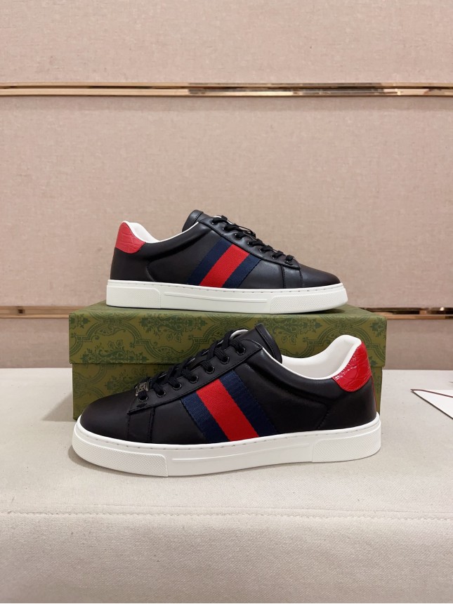 Gucci Hit Series Retro Cowhide Casual Sneakers