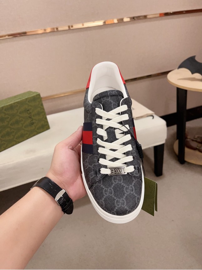 Gucci Hit Series Retro Cowhide Casual Sneakers