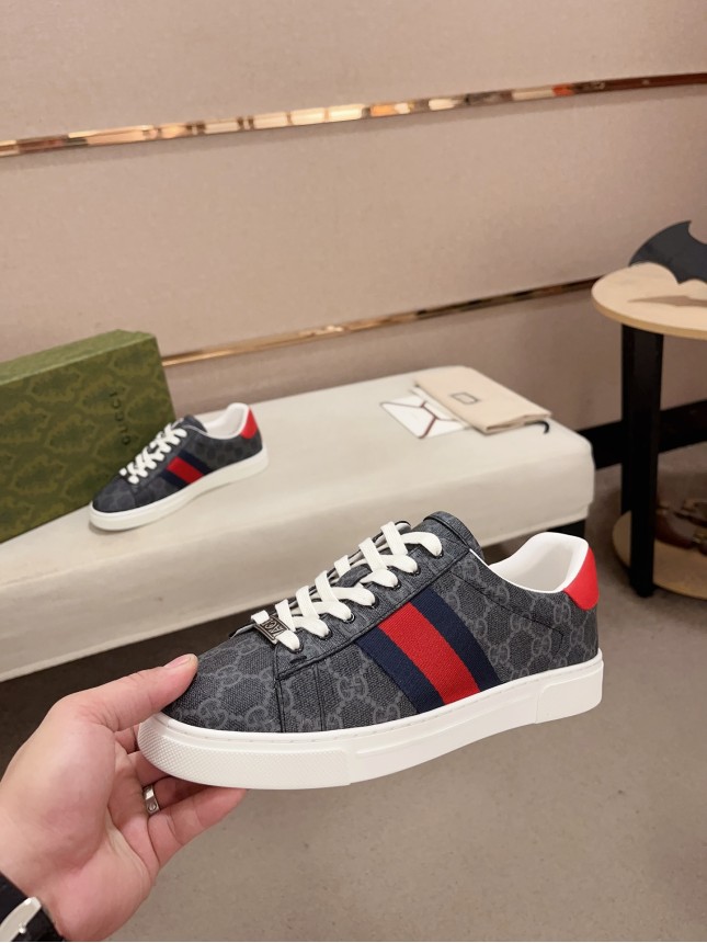 Gucci Hit Series Retro Cowhide Casual Sneakers