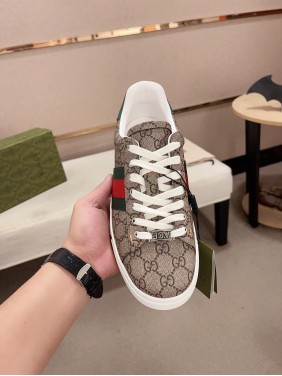 Gucci Hit Series Retro Cowhide Casual Sneakers