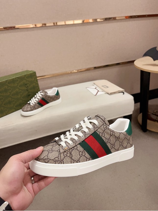 Gucci Hit Series Retro Cowhide Casual Sneakers