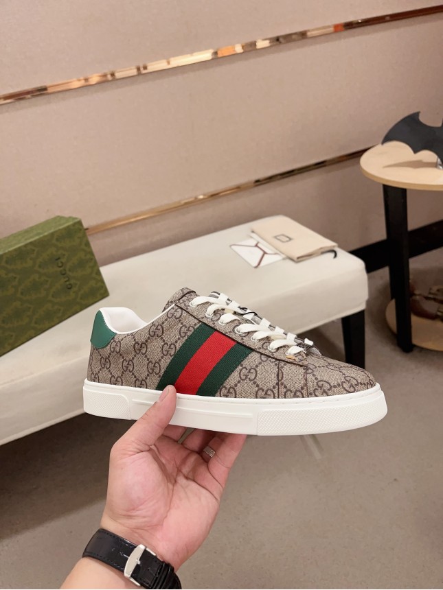 Gucci Hit Series Retro Cowhide Casual Sneakers
