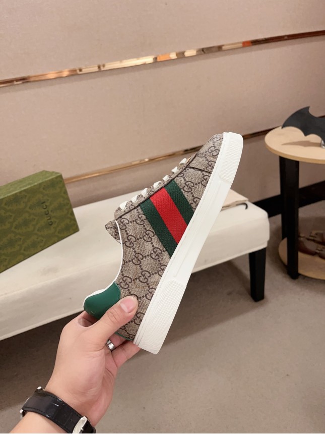Gucci Hit Series Retro Cowhide Casual Sneakers