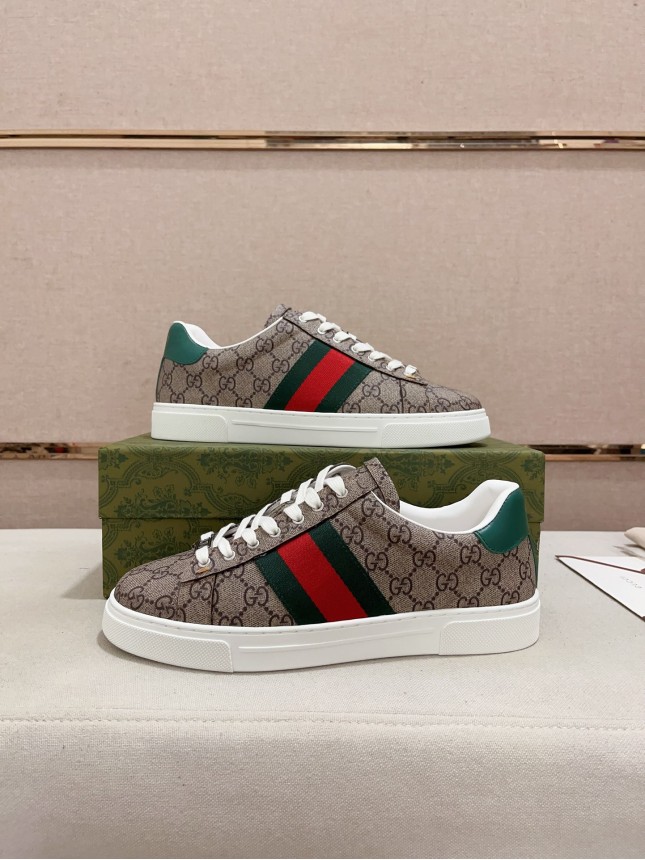 Gucci Hit Series Retro Cowhide Casual Sneakers