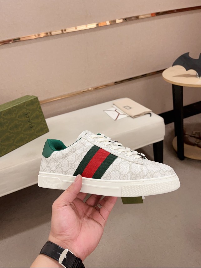 Gucci Hit Series Retro Cowhide Casual Sneakers