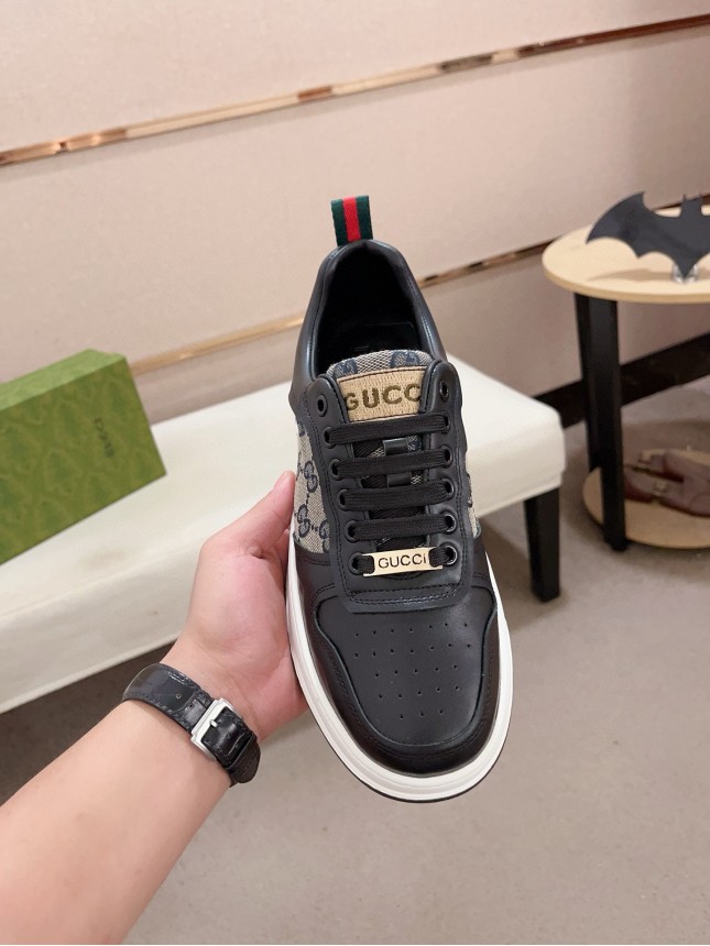 Gucci Hit Series Retro Cowhide Casual Sneakers