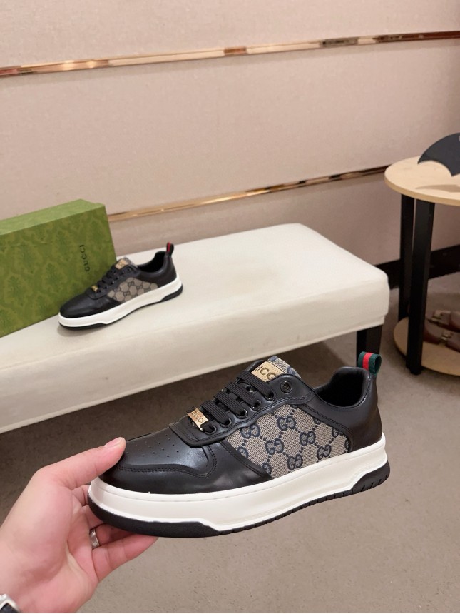 Gucci Hit Series Retro Cowhide Casual Sneakers