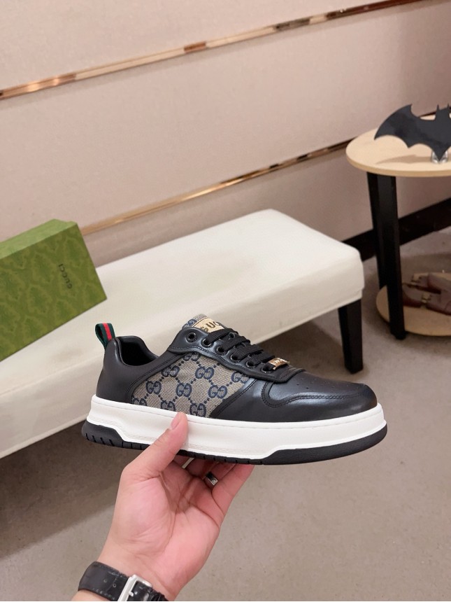 Gucci Hit Series Retro Cowhide Casual Sneakers