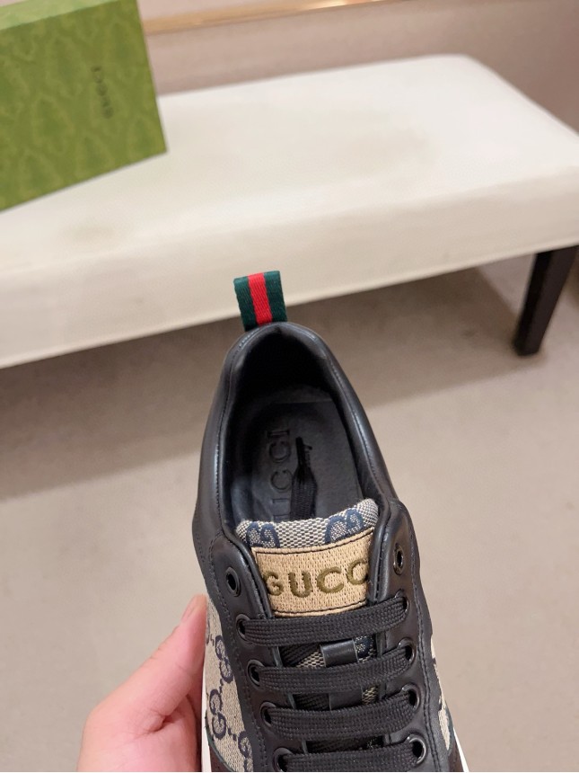 Gucci Hit Series Retro Cowhide Casual Sneakers