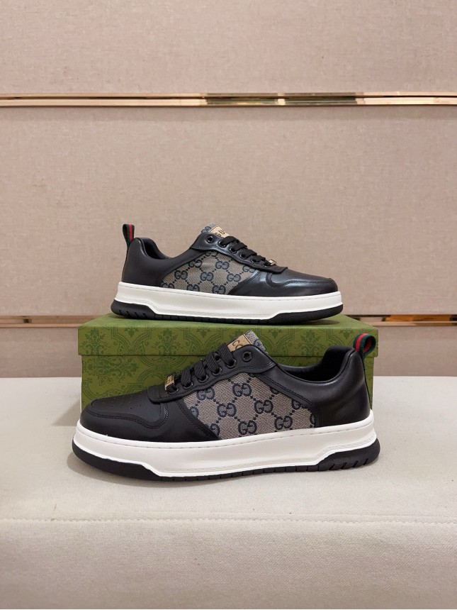 Gucci Hit Series Retro Cowhide Casual Sneakers