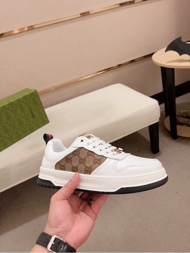 Gucci Hit Series Retro Cowhide Casual Sneakers